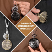 Banloga D&D Dice Set,7PCS Mini Dice with Pocket Watch Case （Dragon, Bronze） | Metal Dice for Dungeons and Dragons, Role Playing Board Games Accessories, Gift for Gamer
