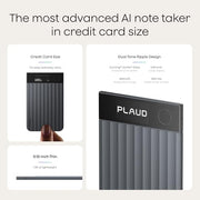 Plaud Note Pro AI Voice Recorder Transcribe & Summarize for Meetings Calls | AI Note Taker for Professionals & Teams, Productivity, 112 Languages, Ultra-Slim, InstantView Display, Case Included, Black