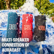 JBL Grip Portable Bluetooth Speaker, Waterproof, Ambient Light - Black | Up to 14 Hr Playtime, AI Sound Boost, IP68 Waterproof And Dustproof, Drop-Proof, App Control, Ideal For Outdoor And Travel