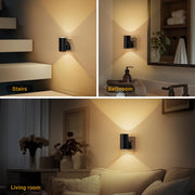 JandCase Night Light, Night Light Plug in Wall with Dusk to Dawn Sensor | Dimmable 0-100LM, 3000K Warm White, Plug in Nightlight for Hallway, Bathroom, Bedroom, Stairs