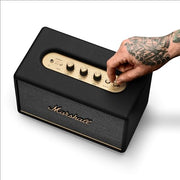 Marshall Acton III Bluetooth Home Speaker - Black | Loud Stereo Sound with Bass and Treble Controls | Plug-in Powered | 3.5mm Aux Input