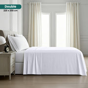 Utopia Bedding - Flat Sheet Double - Easy Care Soft Brushed Polyester - Microfiber Fabric - Wrinkle, Shrinkage, and Fade Resistant - White