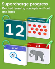 Alphabet Flash Cards - Thick ABC Flash Cards for Kids | Lowercase & Uppercase Letter Recognition Learning Game for Ages 3-6
