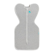 Love To Dream™ Swaddle UP™, Small 3.5-6 kg - Grey, Snug Fit, Supports Healthy Sleep Routine, 1.0 Tog - Ideal for 20-24°C Temperatures, Machine Washable Cotton & Double Zip for Easy Nappy Changes