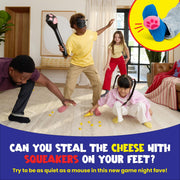Cats and Robbers, Steal the Cheese Game by Relatable | Up and Active Halloween Family Games, Includes Inflatable Paw, Cheese, Squeaky Mice Feet and More