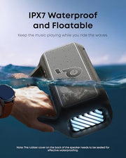 Soundcore Boom 2 by Anker, 80W Outdoor Bluetooth Speaker, 24H Playtime | IPX7 Waterproof, BassUp 2.0, Floatable, RGB lights, USB-C, Custom EQ via soundcore App, Portable for Camping and Beach