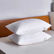 Adam Home Pillows 4 Pack Hotel Quality Side Sleeper Bounce Back Bed Pillow Hypoallergenic & Anti Dust Mite Resistant Premium Filled Hotel Pillows Pack of 4