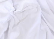 100% Egyptian Cotton Duvet Cover Set |200 Thread Count Plain Dyed Duvet Quilt Cover Set With Free Pillowcases| Non-Iron Easycare Bedding Set - Single Double King Super King Sizes (White, Double)