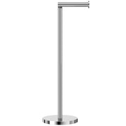Stainless Steel Free-standing Toilet Roll Holder, Heavey Base,Chrome | Stores 4 Spare Rolls,Heavey Base,Waterproof & Rustproof,No Drilling Needed,Anti-Slip Design,Suitable for Humid Environments
