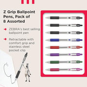 Zebra Pen Z-Grip 8pk Assorted