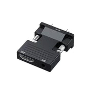FACAIIO VGA Female to VGA Male Adapter with 3.5mm Audio Cable, Projector, Monitor, PC, and Laptop
