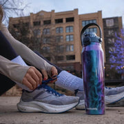 Frost Buddy 24oz Insulated Water Bottle - Straw & Chug Lid - Leak-Proof | Ice Cream Water Bottle, Ice Cream Drip Water Bottle