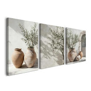 Alptiny Set of 3 Wild Animal and Leopard Print Canvas Wall Art - Tropical Hibiscus Flower Art for Living Room, Bedroom, and Hallway, Modern Wild Wall Decor
