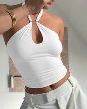 🍃Solid Tie Camis Top