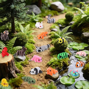Celltestria 50Pcs Mini 3D Printed Animals Articulated Fidget Toys for Kids | Little Movable Joints 3D Printed Figurines for Gifts Party Favors Goodie Bags Exchange Classroom Prize