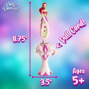 Sky Dancers Flying Doll, Pull-String Toy, No Batteries, Fuchsia Fantasy | Really flies; Pull-string powered; No batteries; Indoor/outdoor play; Screen-free fun; Ages 6+