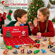 JOICEE 2026 Christmas Advent Calendar with Mini 3D Printed Animals Toys | 24 Days Mini 3D Printed Animal Figurines with Big Eyes Flexible Fidget Toys for Kids Boys Girls Xmas Party Favors Gifts
