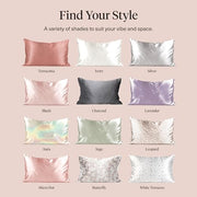 Kitsch Satin Pillowcase with Zipper 48x66cm - Blush | Softer than Silk Pillow Cases for Hair & Skin, Smooth Cooling Satin Pillow Case, Wrinkle - Free Pillow Case, Queen Size