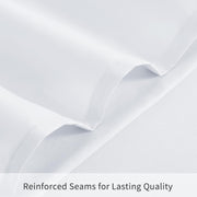 Tifschlaf Pillow Cases 2 Pack - White Pillowcases Plain Pack of 2, Super Soft Brushed Microfiber Standard Queen Pillow Covers With Envelope Closure, 50x75 cm