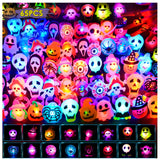 Halloween Party Favors 65PCS Non Candy Trick or Treats Halloween Toys | Halloween Rings for Kids & Adults, Bulk Halloween Party Favors & party supplies, Goodie Bag Stuffers, Trick or Treat Toys