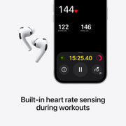 Apple AirPods Pro 3 Wireless Earbuds with Active Noise Cancellation | Live Translation, Heart Rate Sensing, Hearing Aid Feature, Bluetooth Headphones, Spatial Audio, USB-C Charging