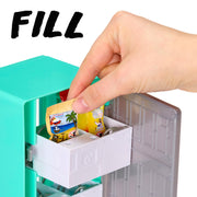 MGA's Miniverse Real Brands Vending Machine (Teal), Interactive Display & Storage Playset with Exclusive Mini Food Brands, Refillable, Collectible Miniatures, Ages 8+