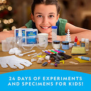 National Geographic 2026 Science Advent Calendar for Kids Ages 8-12 | 24 Days of Experiments and Gemstones, Holiday Countdown, Rock Collection, Hands-On STEM Projects, Christmas Gift