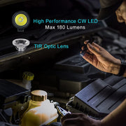 OLIGHT I3T EOS Small EDC Flashlight Handheld LED Light (Black) | 180LM,Slim Mini Handheld Light,60M Throw,IPX8 Waterproof,Lightweight,Portable,Two-Way Pocket Clip,AAA Battery