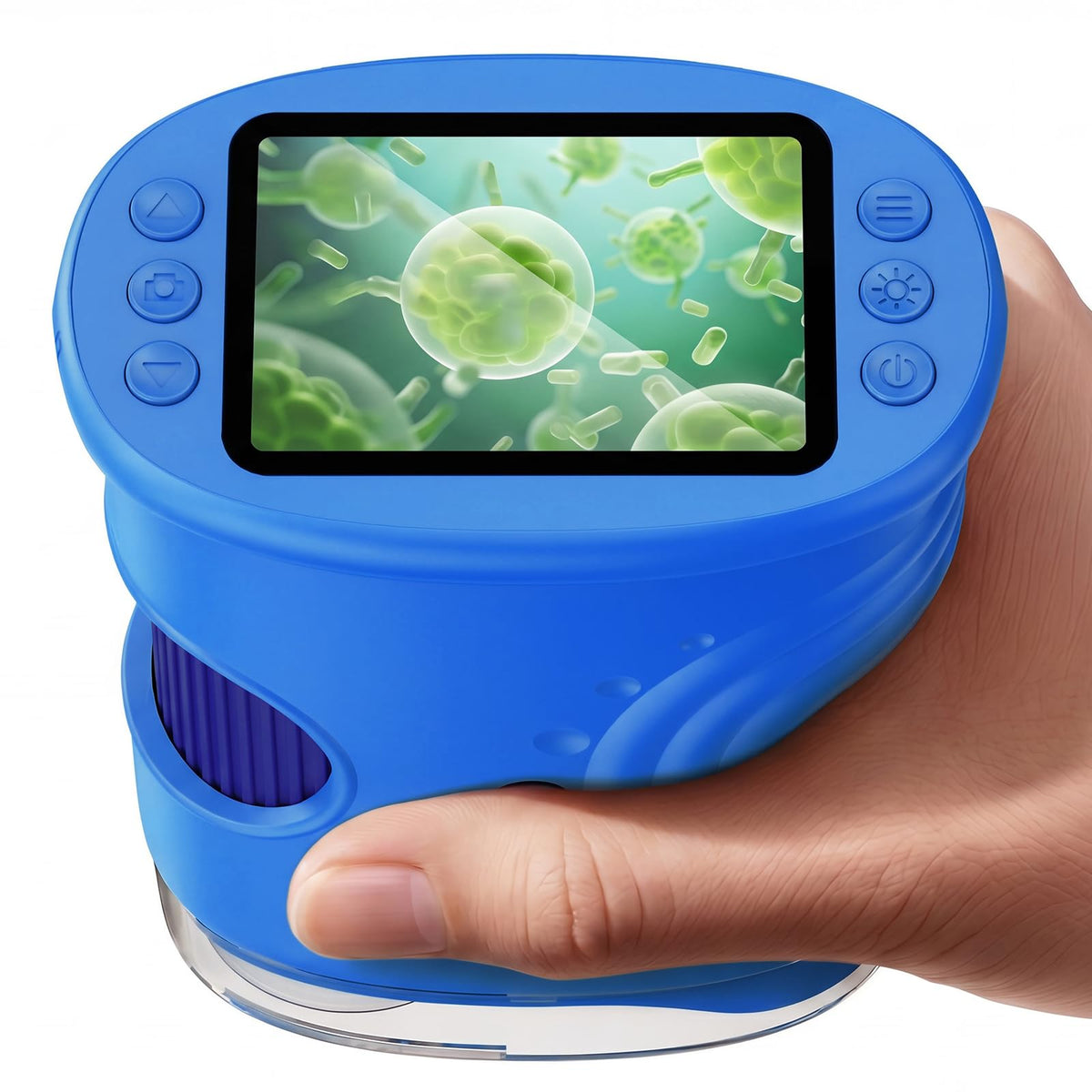 4K 1000X Handheld Digital Microscope for Kids with 2.0" IPS Screen(Blue) | 200-1000X Magnification, STEM Toys Birthday Gifts for Girls Boys Child, Science Kits for Kids Age 4-12