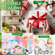 Celltestria 50Pcs Mini 3D Printed Animals Articulated Fidget Toys for Kids | Little Movable Joints 3D Printed Figurines for Gifts Party Favors Goodie Bags Exchange Classroom Prize