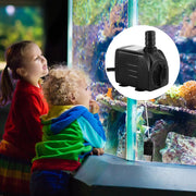 CWKJ 400GPH Submersible Fountain Water Pump for Pond Aquarium Hydroponics | 25W ,1500L/H , Ultra Quiet Water Pump with 6.56ft High Lift, 6.5ft Power Cord, 3 Nozzles for Pool, Water feature