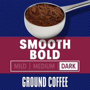 Maxwell House Ground Coffee, Smooth Bold Dark Roast, 26.7 oz Canister | Strong & Full-Bodied Dark Roast Coffee, Smooth, Rich Aroma, Roasted in the USA Since 1892, Certified Kosher