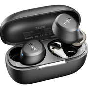 TOZO A1 Wireless Earbuds Bluetooth 5.3 Light Weight in Ear Headphones | IPX5 Waterproof,2 Mics for AI Calls,Immersive Premium Sound Bass Headset with Charging Case,32 EQ via App Black