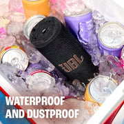 JBL Grip Portable Bluetooth Speaker, Waterproof, Ambient Light - Black | Up to 14 Hr Playtime, AI Sound Boost, IP68 Waterproof And Dustproof, Drop-Proof, App Control, Ideal For Outdoor And Travel