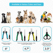 Candure Pet Nail Clippers Professional Trimmer - Small, Dark Blue | Cat Nail Clipper for Rabbits, Guinea Pigs, Birds, Puppies, Kittens Small Animals Cat Claw Trimmers Professional and Home Use