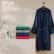 Lacoste Heritage 100% Supima Cotton Bath Towel 30" x 54", Aloe | Highly Absorbent & Quick Drying, Premium Super Soft, Bathroom Essential, Gift for All Occasions, Machine Washable
