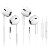 Antool Wired Earbuds,【Ultra Clear Calls & no Noise】 Headphones Earbuds Wired 3.5mm, in-Ear Earphones with Mic, Compatible with iPhone/iPad/Android/Laptop/PC 【2 Pack】