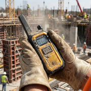 Retevis RB48 FRS Walkie Talkies Long Range,Mil-Standards 810H Two Way Radio | Rugged&IP67 Waterproof & Floating, Emergency Radio, Heavy-Duty,Dual PTT,Vibration Alert,NOAA,Rechargeable,20hr Battery,2 Pack
