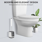 SetSail Toilet Bowl Brush and Holder Automatic Toilet Brushes for Bathroom with Holder Ventilated Toilet Cleaner Brush for Toilet Scrubber Cleaning