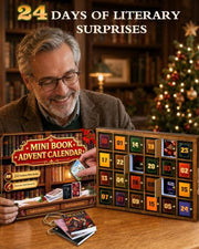 Mini Book Advent Calendar 2026 for Book Lovers, 24 Christmas Ornaments | 24 Readable, Decorative, Collectible Mini Books, Classic World Literature Surprises Christmas Countdown for Adults, Teens
