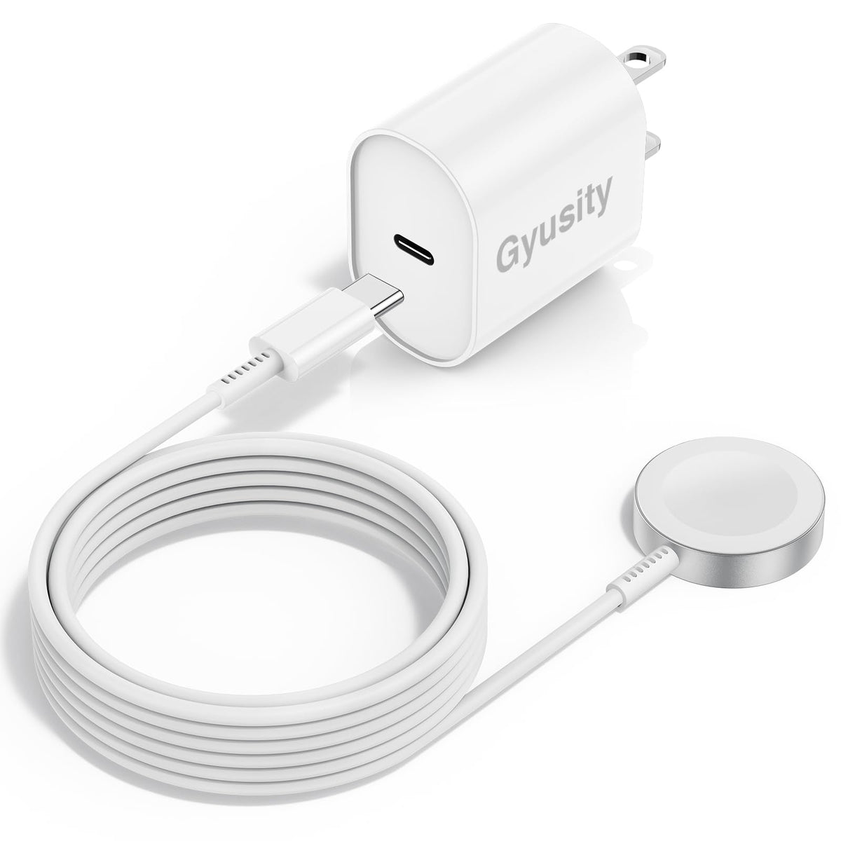 Upgraded Apple Watch Charger, Magnetic Fast Charger, USB C Charger Block Plug Adapter with 6.6FT iWatch Portable Wireless Fast Charging Cable Cord for iWatch Series Ultra/9/8/7/6/SE/SE2/5/4/3