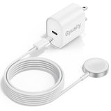 Upgraded Apple Watch Charger, Magnetic Fast Charger, USB C Charger Block Plug Adapter with 6.6FT iWatch Portable Wireless Fast Charging Cable Cord for iWatch Series Ultra/9/8/7/6/SE/SE2/5/4/3