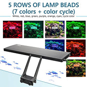 hygger Clip On 24/7 Lighting Aquarium LED Light,Sunrise-Daylight-Moonlight and DIY Mode, Adjustable Timer/Brightness Fish Tank Light with 7 Colors for Planted Tank (14W for 12~20in Tank)