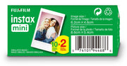 FUJIFILM Instax Mini Instant Film Twin Pack (White), 20 Photos | The instax film ensures sharp