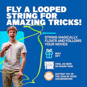 ZipString Original Rope Launcher Toy, Bold Blue | As Seen on Shark Tank, For Kids & Adults, Fly String Loop in Air, Endless Tricks & Fun