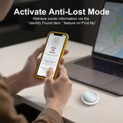 Air Tracker Tag 2 Pack [Apple MFi Certified] with Find My(iOS Only) | Key Finder with No App Needed, IP65 Waterproof, 365-Day Standby, Wallets Keys Bags Luggage Locator Tracker Tag