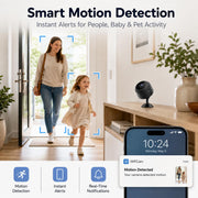 ELEFOCUS Hidden Camera，Mini Camera，2K Spy Camera Wireless for Home Security，Small Indoor Nanny Cam with Night Vision & Motion Detection，WiFi Cameras for Pet/Baby, Camaras Espias Ocultas