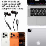 USB C Headphones Wired Earbuds for Samsung iPhone 18/17/16/15 Pro Max
