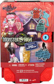 Monster High Skulltimate Secrets Cupid Asteria Doll Set | Destination: Cabin Slay-cation Unboxing Set with Suitcase and 19+ Surprises like Clothes and Fashion Accessories