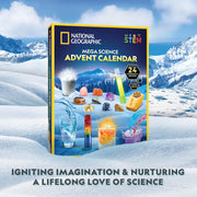 National Geographic 2026 Science Advent Calendar for Kids Ages 8-12 | 24 Days of Experiments and Gemstones, Holiday Countdown, Rock Collection, Hands-On STEM Projects, Christmas Gift